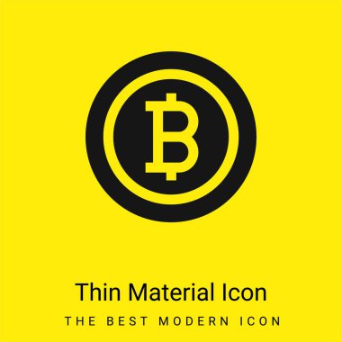 Bitcoin en az parlak sarı madde simgesi