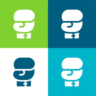 Boks Düz Rengi En düşük simge kümesi