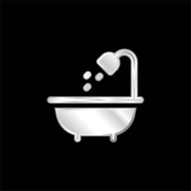 Banyo gümüş kaplama metalik simge