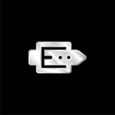 Gümüş kaplama metalik simge