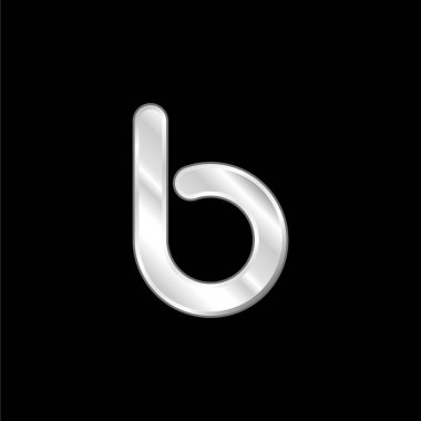 Bebo Büyük Logo gümüş kaplama metalik simge