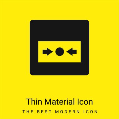 Alarm en düşük düzeyde parlak sarı madde simgesi