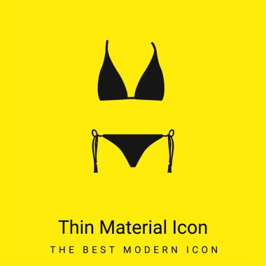 Bikini Şekli Minimum Parlak Sarı Madde simgesi