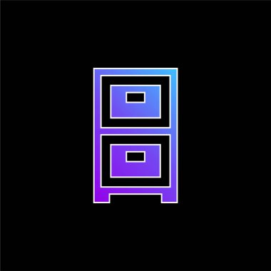 Mavi gradyan vektör simgesini arşivler