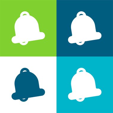 Bell Düz 4 renk simgesi seti