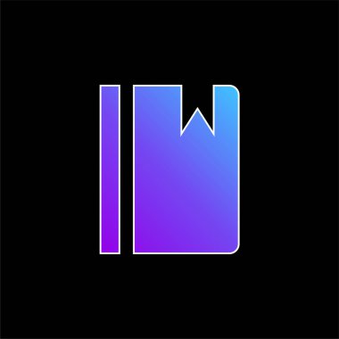 Gündem mavi gradyan vektör simgesinde yer imi