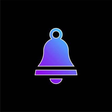 Çan mavisi gradyan vektör simgesi