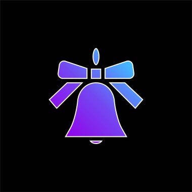 Çan mavisi gradyan vektör simgesi