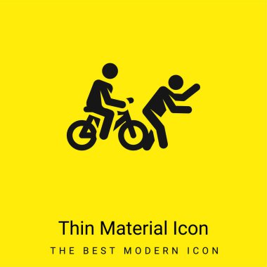 Kaza asgari düzeyde parlak sarı madde simgesi