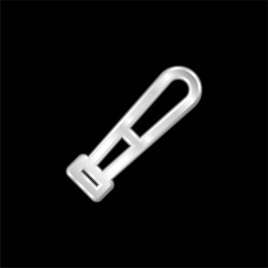 Yarasa gümüş kaplama metalik simge