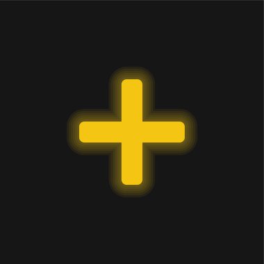 Parlak sarı neon simgesi ekle