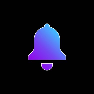 Çan mavisi gradyan vektör simgesi