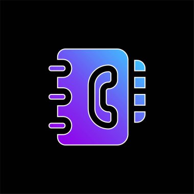 Gündem mavi gradyan vektör simgesi