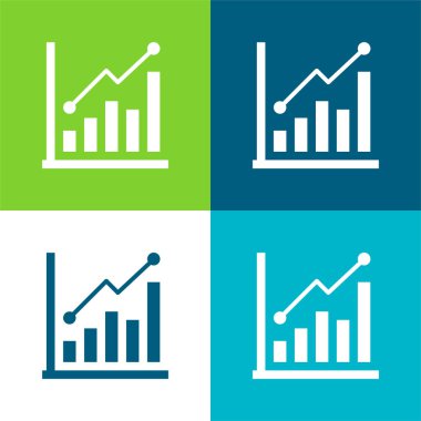 Çubuk Grafiği Düz Renk en az simge kümesi