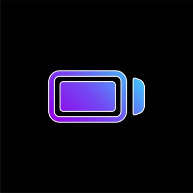 Battery Full blue gradient vector icon clipart