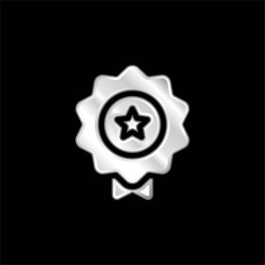 Gümüş kaplama metalik simge ödülü