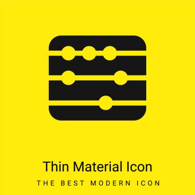 Abaküs en az parlak sarı madde simgesi