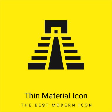 Aztek Piramidi Asgari parlak sarı madde simgesi