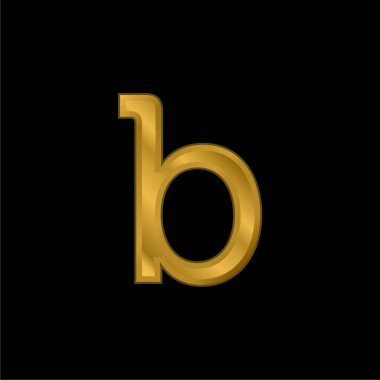 Bloson Logosu altın kaplama metalik simge veya logo vektörü