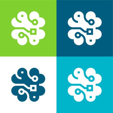 Beyin Düzlüğü 4 renk en küçük simge kümesi