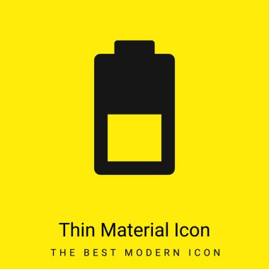 Pil en az parlak sarı madde simgesi