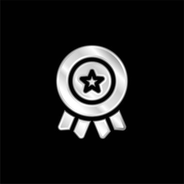 Amerikan gümüş kaplama metalik simgesi