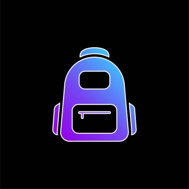 Mavi torba gradyan vektör simgesi