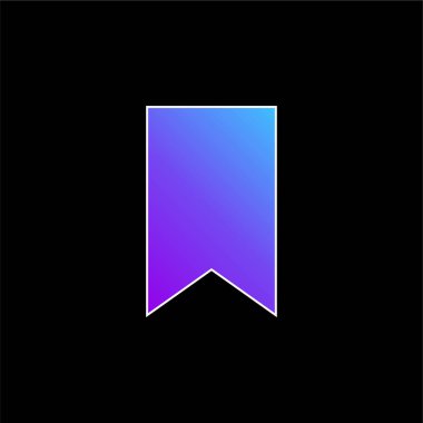 Yer İmi Etiketi Mavi Gradyan vektör simgesi