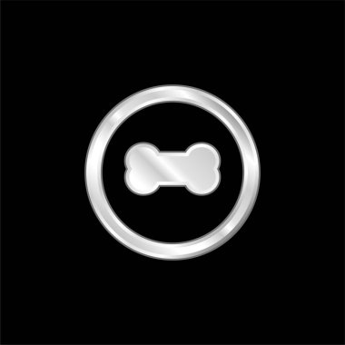 Kemik gümüş kaplama metalik simge