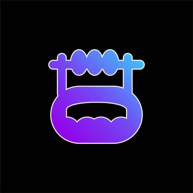 Bebek Araçları mavi eğimli vektör simgesi