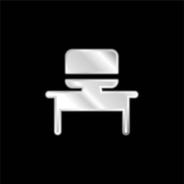 Yönetici gümüş kaplama metalik simge