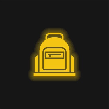 Sarı parlak neon simge