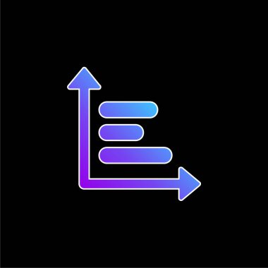 Analiz Çizelgesi mavi gradyan vektör simgesi