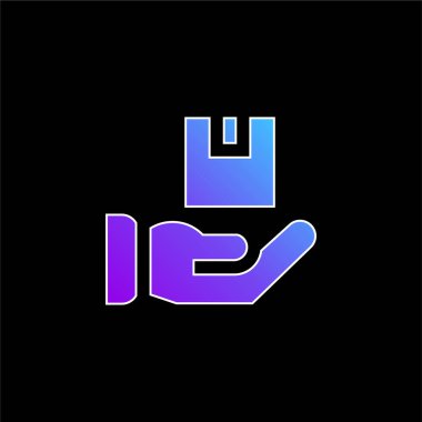 Kutu mavisi gradyan vektör simgesi