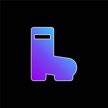 Çizme mavisi gradyan vektör simgesi