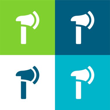 Axe Düz 4 renk en küçük simge kümesi