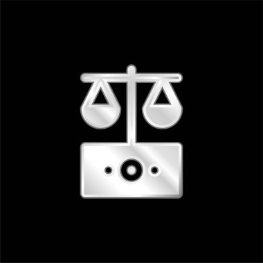 Gümüş kaplama metalik simge