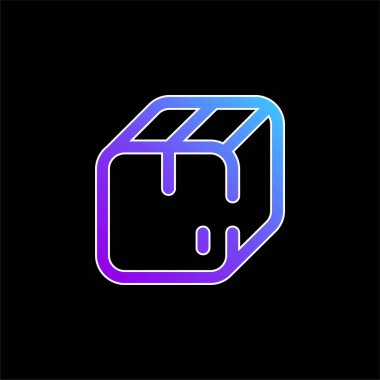 Kutu mavisi gradyan vektör simgesi