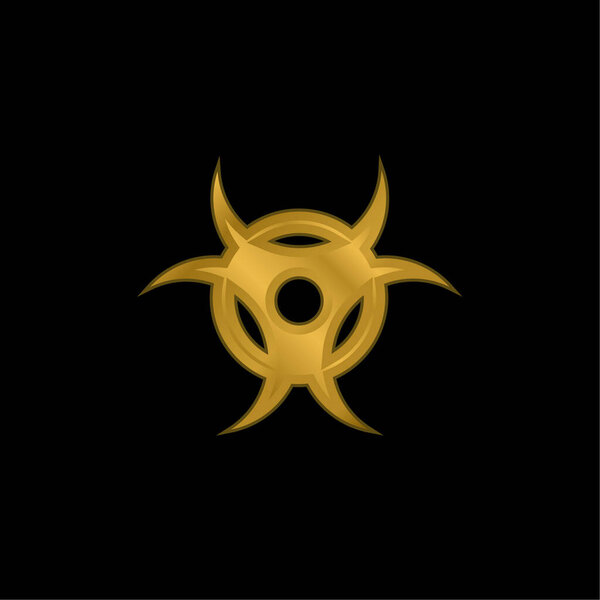 Позолоченная икона или вектор логотипа