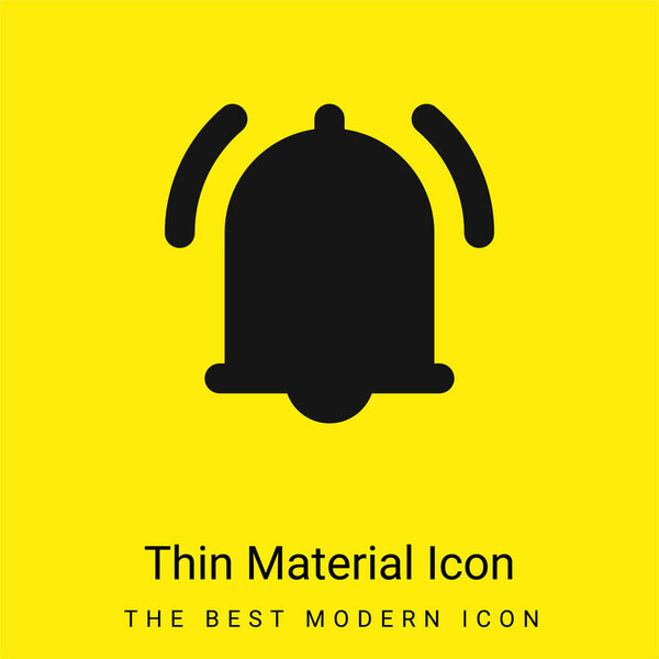 Сигнализация минимальный ярко-желтый материал значок