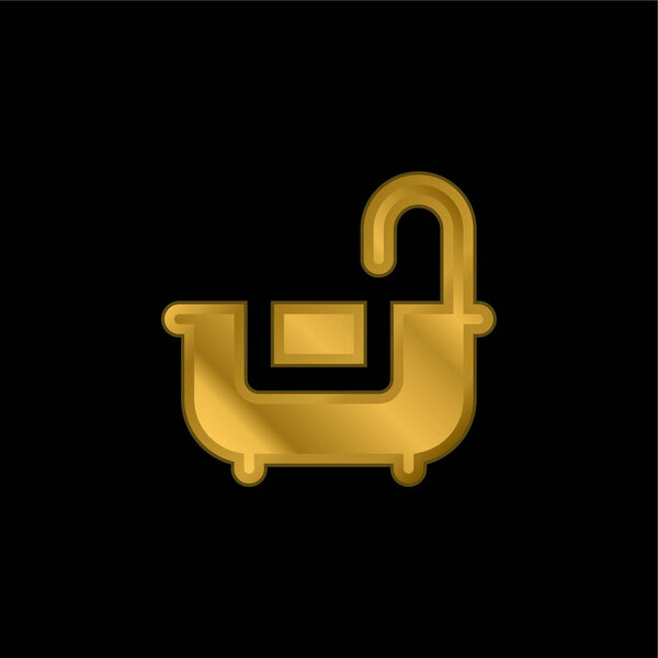 Позолоченная металлическая икона или вектор логотипа