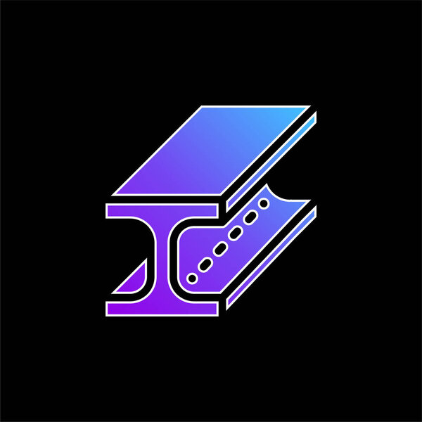 Beam blue gradient vector icon