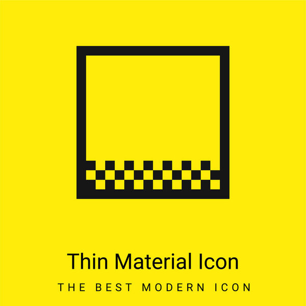 Bottom Margin minimal bright yellow material icon
