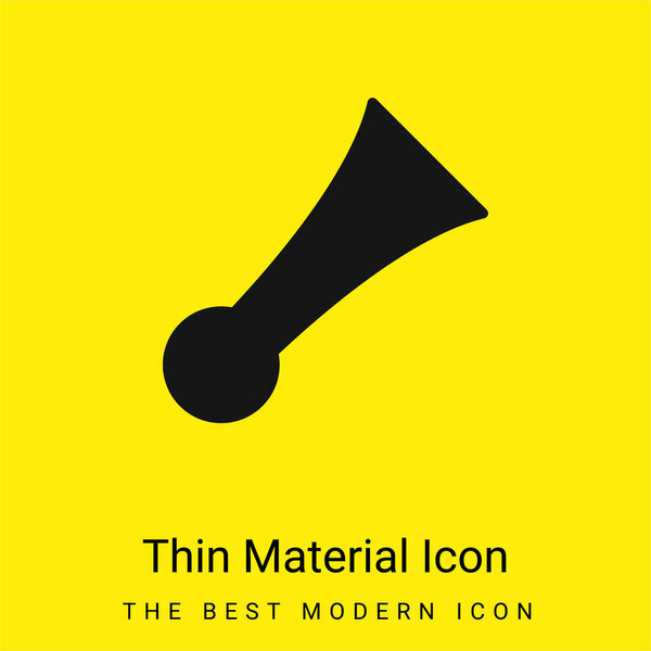 Bike Horn minimal bright yellow material icon