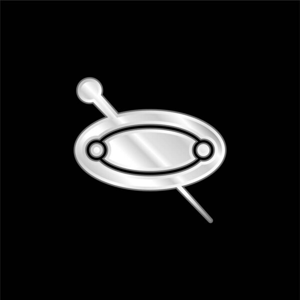 Большая икона из серебристой шпильки