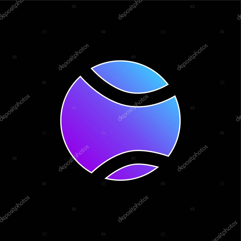 Ball blue gradient vector icon