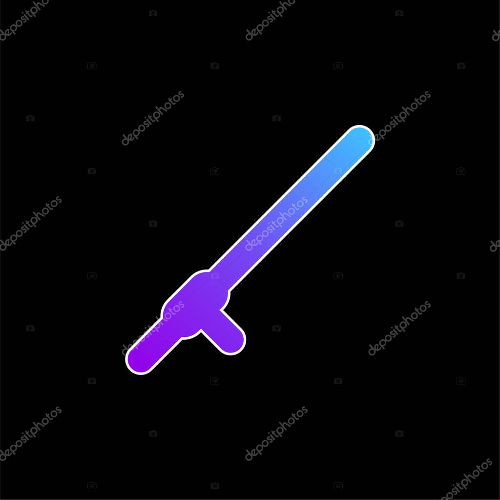 Baton blue gradient vector icon
