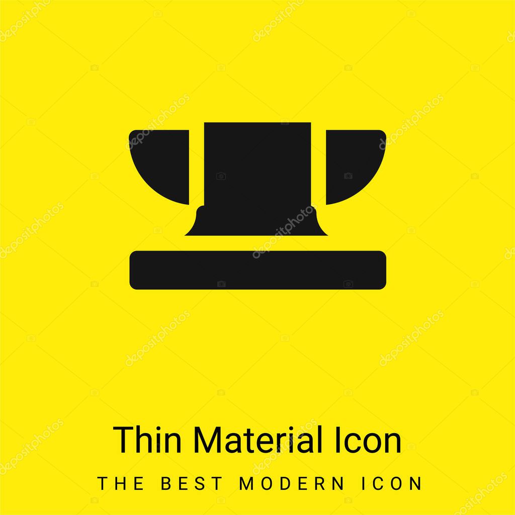 Anvil minimal bright yellow material icon