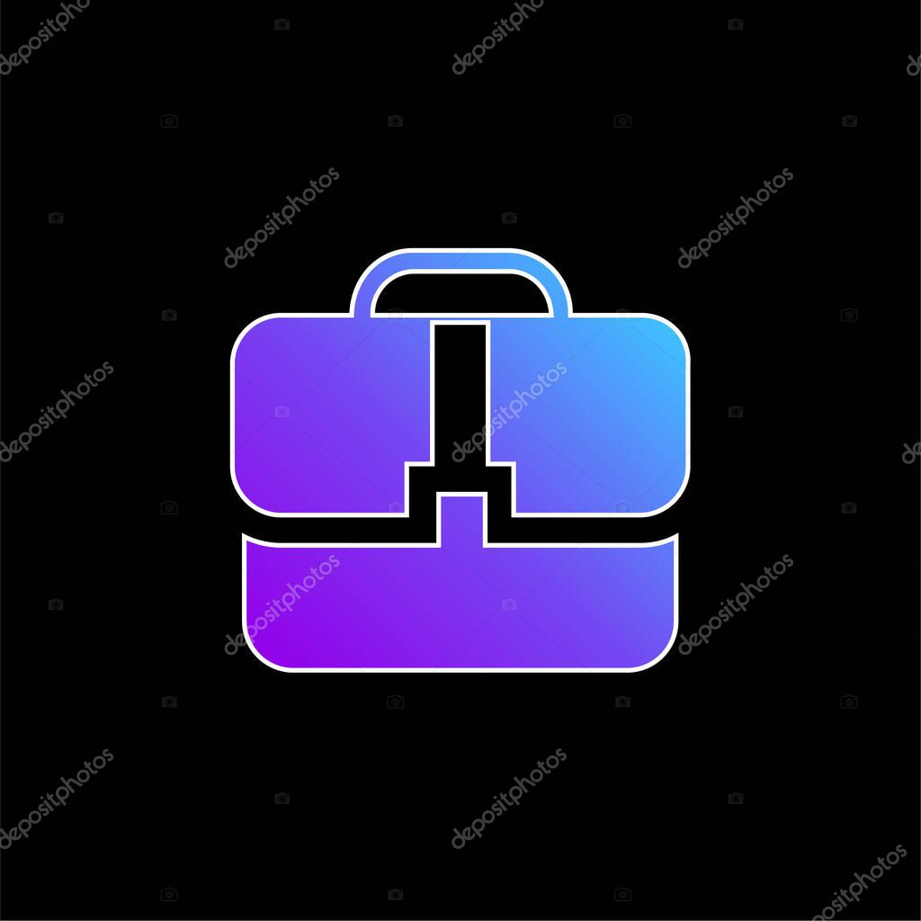 Black Handbag blue gradient vector icon