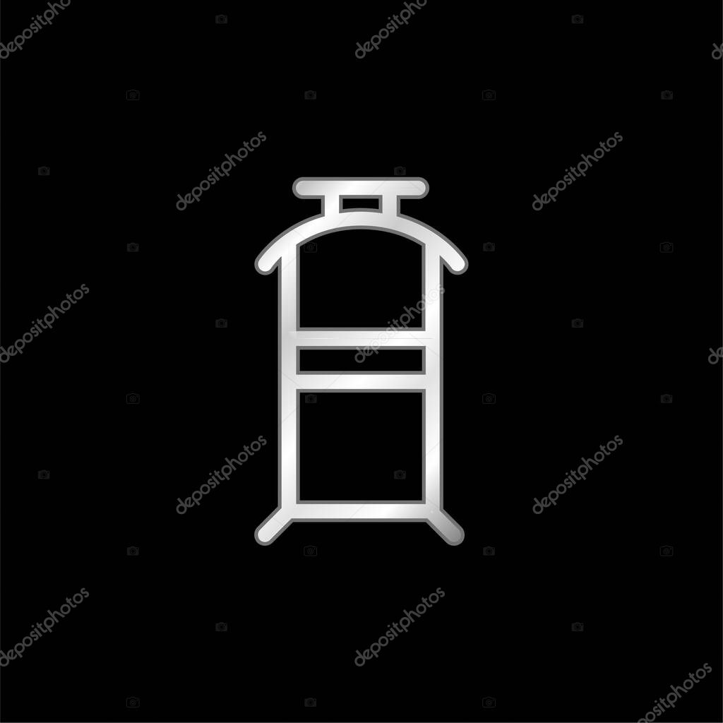 Bedroom Hanger For Clothes silver plated metallic icon